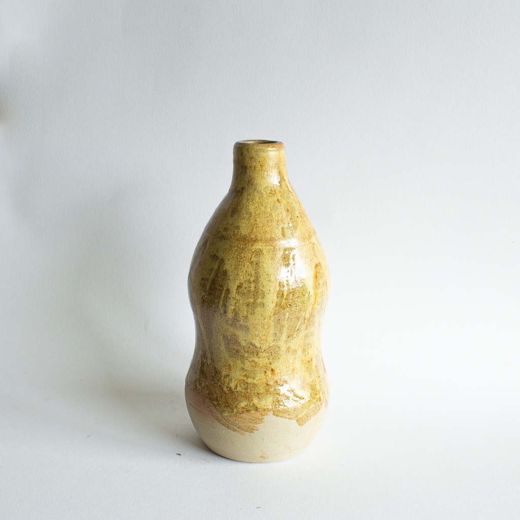 Bouteille Vase Ocre - 1