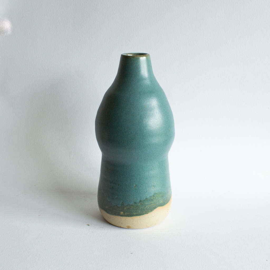 Bouteille Vase turquoise - 2